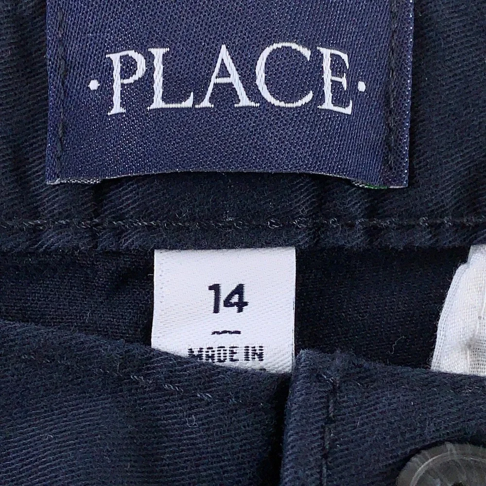 The Children's Place Boys Size 14 New Navy Uniform Stretch Chino Pants NWT